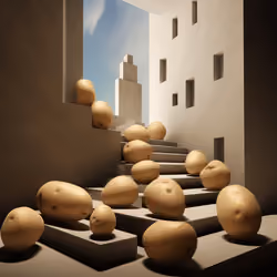 The Surrealist's Spud: Potatoes in an Escheresque Dreamscape