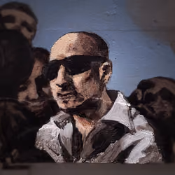 187 - The man with sunglasses (as Alistair Milne, Patron of The Underground Sistine Chapel)