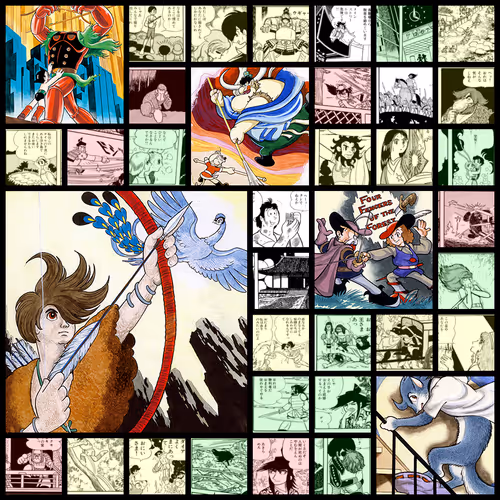 From The Fragments Of Tezuka Osamu Generative Art