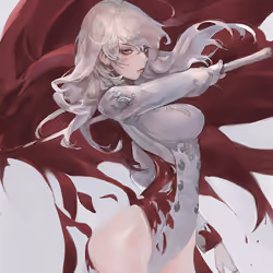 a knight of pure white