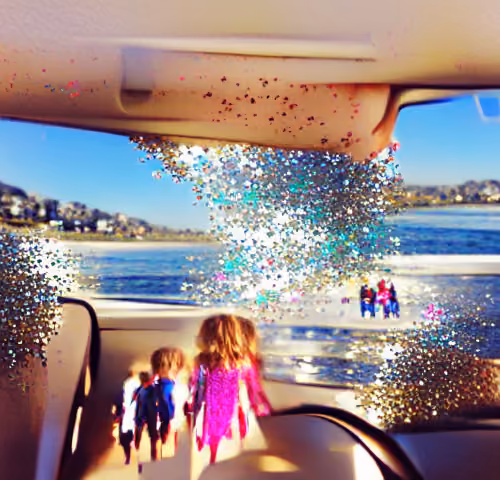 Going to the ocean with my family.