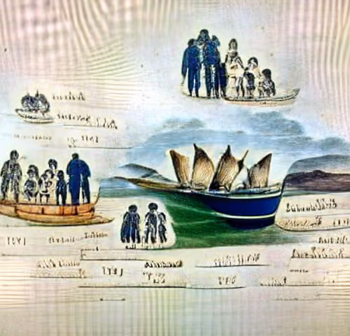 Coming from Scotland to Australia for the first time by boat.