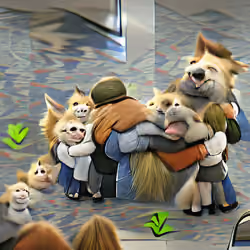Seeing my family after being away for a long time.
