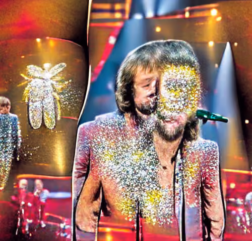 My grandpa looked like one of the Bee Gees.