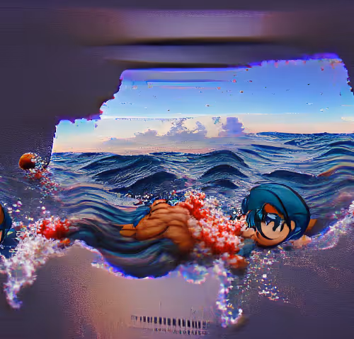 Swimming in the ocean then found out someone had drowned.