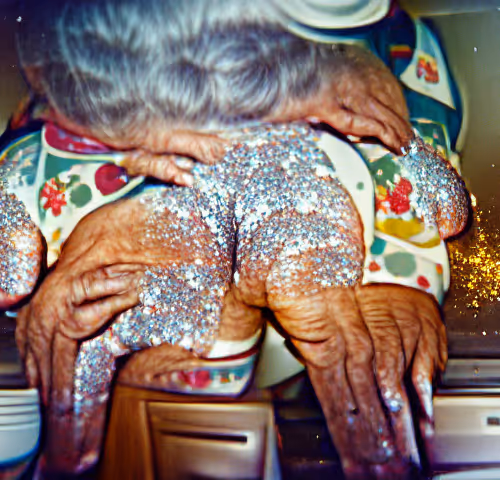 I remember my great grandmother’s ass better than her face, because she was always putting something in or taking something out of the oven.