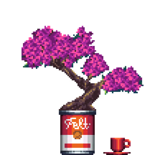 Azalea Bonsai in Classic Soup Can pot with Demitasse
