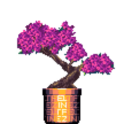 Azalea Bonsai in Large Felt Zine pot