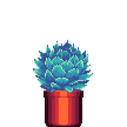 Artichoke Agave in Large Red pot