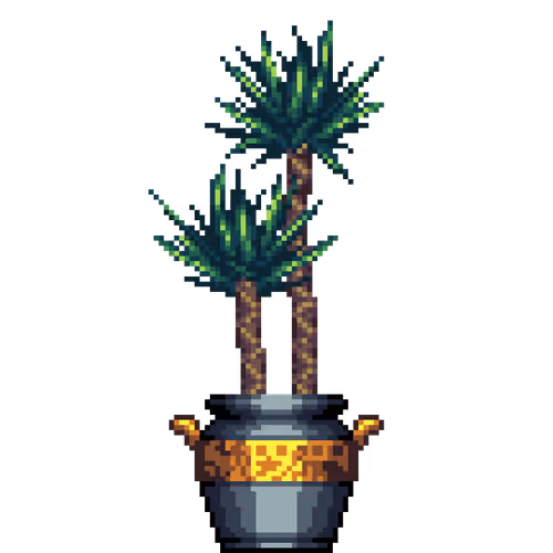 Yucca Palm in Greek Vase pot
