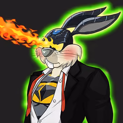 Dark Super Bunny #8407