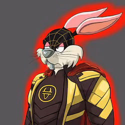 Dark Super Bunny #6960