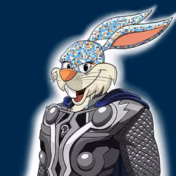 Dark Super Bunny #7936