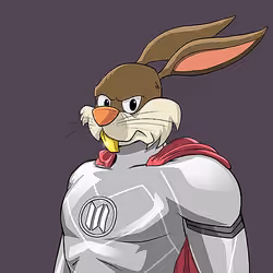 Dark Super Bunny #9753