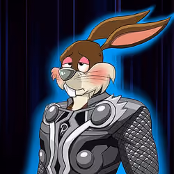 Dark Super Bunny #6597