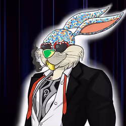 Dark Super Bunny #8734
