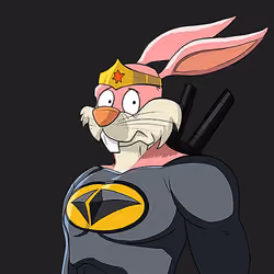 Dark Super Bunny #5782