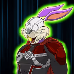 Dark Super Bunny #7296