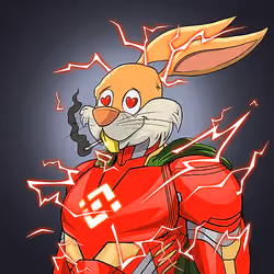 Dark Super Bunny #5852