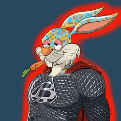 Dark Super Bunny #8986