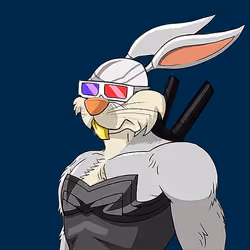 Dark Super Bunny #5685