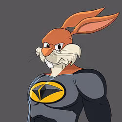 Dark Super Bunny #6882