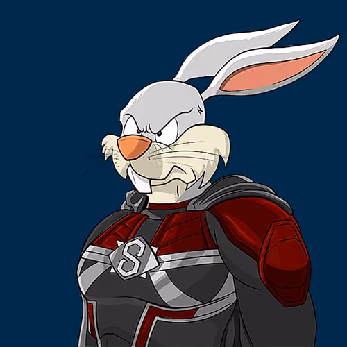 Dark Super Bunny #8534