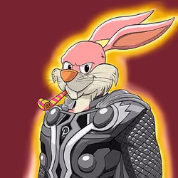 Dark Super Bunny #6483