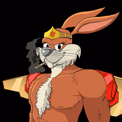 Dark Super Bunny #6963