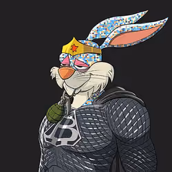 Dark Super Bunny #6362