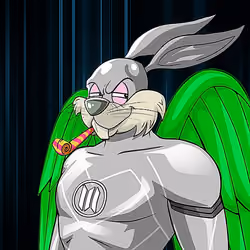 Dark Super Bunny #7786