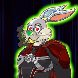 Dark Super Bunny #8733