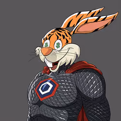 Dark Super Bunny #6536