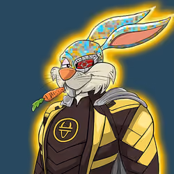 Dark Super Bunny #7303