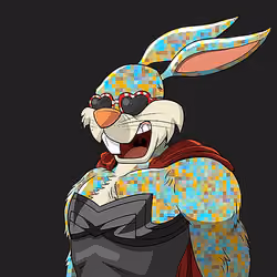Dark Super Bunny #7697