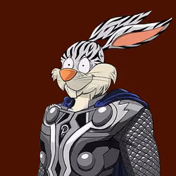 Dark Super Bunny #7655