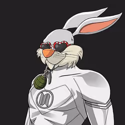Dark Super Bunny #5781