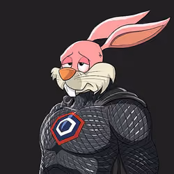Dark Super Bunny #8562
