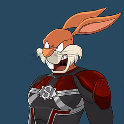 Dark Super Bunny #7926
