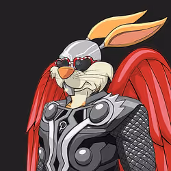 Dark Super Bunny #8254