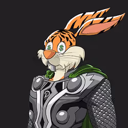 Dark Super Bunny #8573