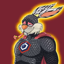 Dark Super Bunny #6734