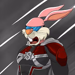 Dark Super Bunny #8255