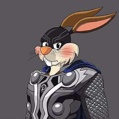 Dark Super Bunny #8572