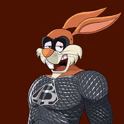 Dark Super Bunny #6438