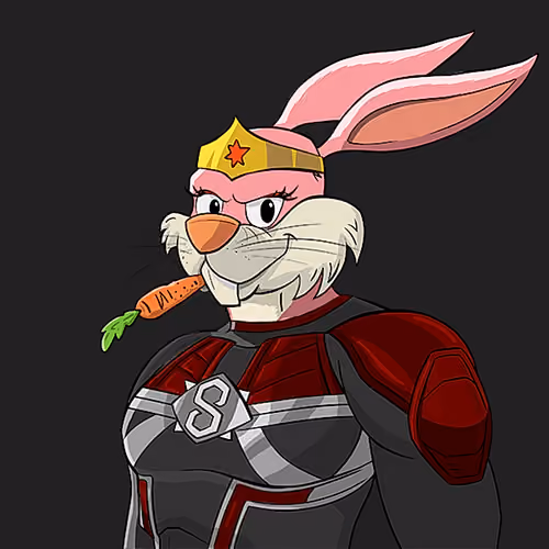 Dark Super Bunny #5648