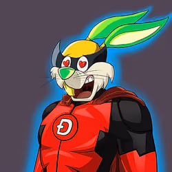 Dark Super Bunny #6509