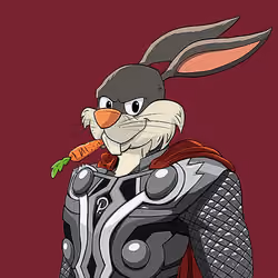 Dark Super Bunny #5190