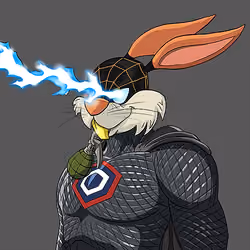 Dark Super Bunny #8566