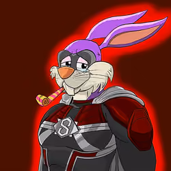 Dark Super Bunny #6741